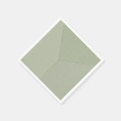 Serviette En Papier Vert pastel, Lignes fines sur vert clair. (Coin)