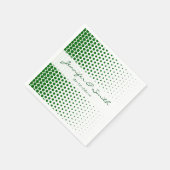 Serviette En Papier Vert Pois Moderne Blanc (Coin)