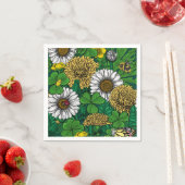 Serviette En Papier Vert printemps (En situation)