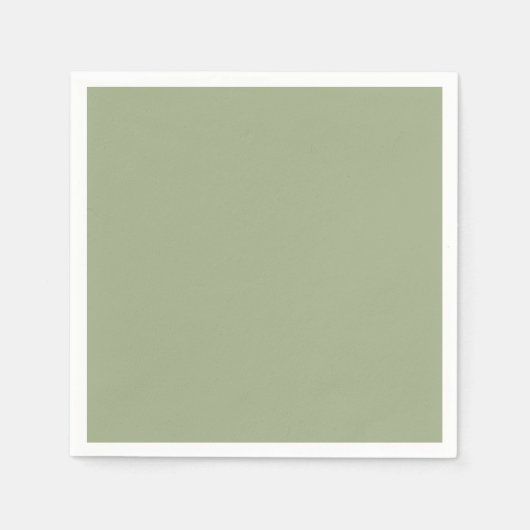 Serviette En Papier Vert sage (Devant)