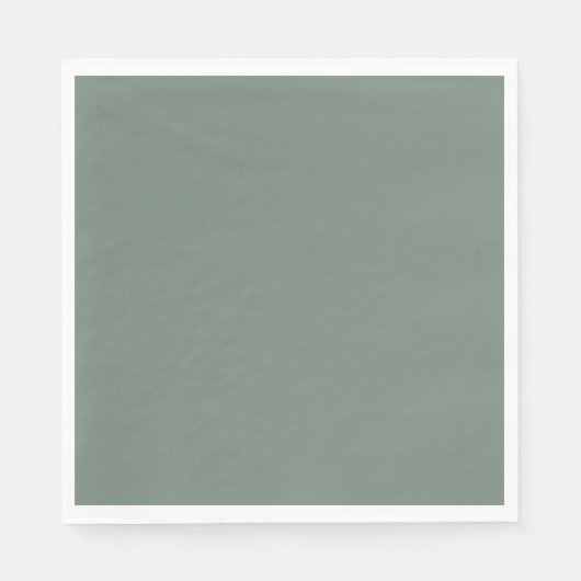 Serviette En Papier Vert sage (Devant)