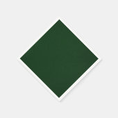 Serviette En Papier Vert très foncé (Coin)