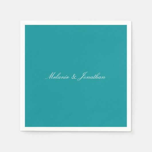 Serviette En Papier Vert turquoise (Devant)