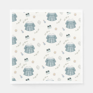 Serviette En Papier Vêtements Boho minimaux mignons Baby shower Motif
