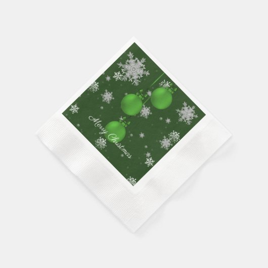 Serviette En Papier Vêtements de Noël Vert Papier Napkin (Coin)