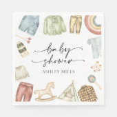 Serviette En Papier Vêtements pour garçon Baby shower serviettes (Devant)