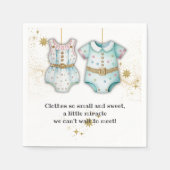 Serviette En Papier Vêtements Whimsical Baby shower neutre genre (Devant)