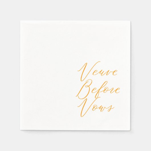 Serviette En Papier Veuve avant vows (Devant)
