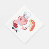 Serviette En Papier Viande de Cuisine de porc (Coin)