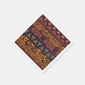 Serviette En Papier Vibes Africaines Ethniques En Style Bohème (Coin)