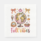 Serviette En Papier Vibes d'automne (Devant)