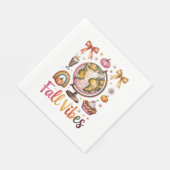 Serviette En Papier Vibes d'automne (Coin)