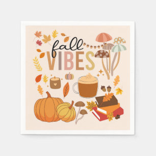 Serviette En Papier Vibes d'automne