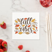 Serviette En Papier Vibes d'automne (En situation)