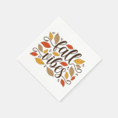 Serviette En Papier Vibes d'automne (Coin)