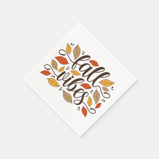 Serviette En Papier Vibes d'automne (Coin)