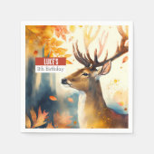 Serviette En Papier Vibes d'automne Cerf - fête d'anniversaire - (Devant)