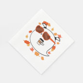 Serviette En Papier Vibes D'Automne Cute Ghost Classic T-Shirt (Coin)