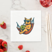 Serviette En Papier Vibes de chiot tropical (En situation)