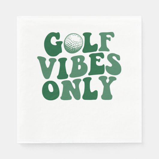 Serviette En Papier Vibes De Golf Seulement, Lover De Golf (Devant)