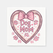 Serviette En Papier Vibes de maman de chien - Refroidissement et desig (Devant)