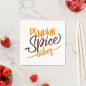 Serviette En Papier Vibes d'épices citrouilles (En situation)