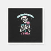 Serviette En Papier Vibes d'été Éffrayant Citrouille d'été classique (Devant)