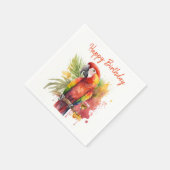 Serviette En Papier Vibes d'été Parrot - Anniversaire (Coin)