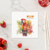 Serviette En Papier Vibes d'été Parrot - Fête d'anniversaire - (En situation)