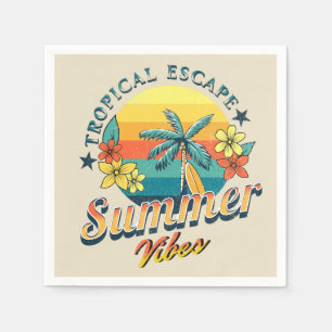 Serviette En Papier Vibes d'été - Saut tropical