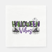 Serviette En Papier Vibes d'Halloween (Devant)