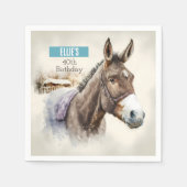 Serviette En Papier Vibes d'hiver Donkey - fête d'anniversaire - (Devant)