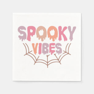 Serviette En Papier Vibes éffrayantes