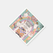 Serviette En Papier Vibes éffrayantes Retro Amusement Halloween (Coin)