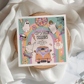 Serviette En Papier Vibes éffrayantes Retro Amusement Halloween