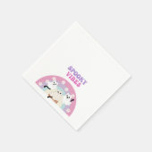 Serviette En Papier Vibes éffrayantes Retro Halloween Fantôme Annivers (Coin)