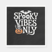 Serviette En Papier Vibes éffrayantes uniquement Halloween Sloth T-Shi (Devant)