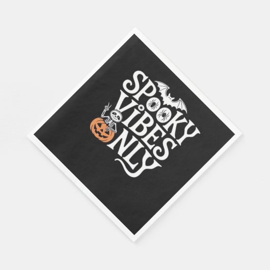 Serviette En Papier Vibes éffrayantes uniquement Halloween Sloth T-Shi (Coin)