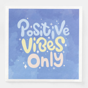 Serviette En Papier Vibes Positives Uniquement