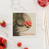 Serviette En Papier Vibes tropicales Plage Hibiscus (En situation)