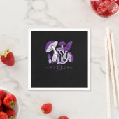 Serviette En Papier Vibes Whimsigoth de champignons (En situation)
