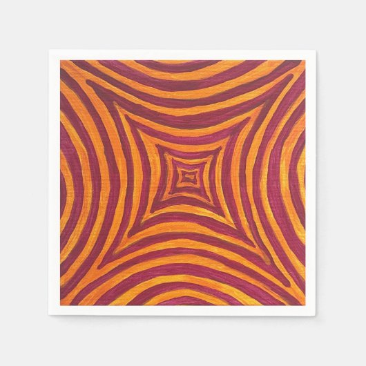 Serviette En Papier Vibrant Geometric Art (Devant)