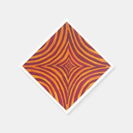 Serviette En Papier Vibrant Geometric Art (Coin)
