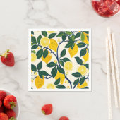 Serviette En Papier Vibrant Lemon Grove (En situation)