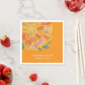 Serviette En Papier Vibrant Marigold Summer Wedding (En situation)