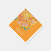 Serviette En Papier Vibrant Marigold Summer Wedding (Coin)