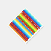 Serviette En Papier Vibrante couverture mexicaine Serape espagnole tra (Coin)