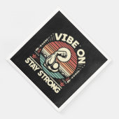 Serviette En Papier Vibrez, Restez Forts (Coin)