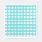 Serviette En Papier Vichy Bleu Ciel (Devant)