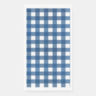 Serviette En Papier Vichy Bleu marine
